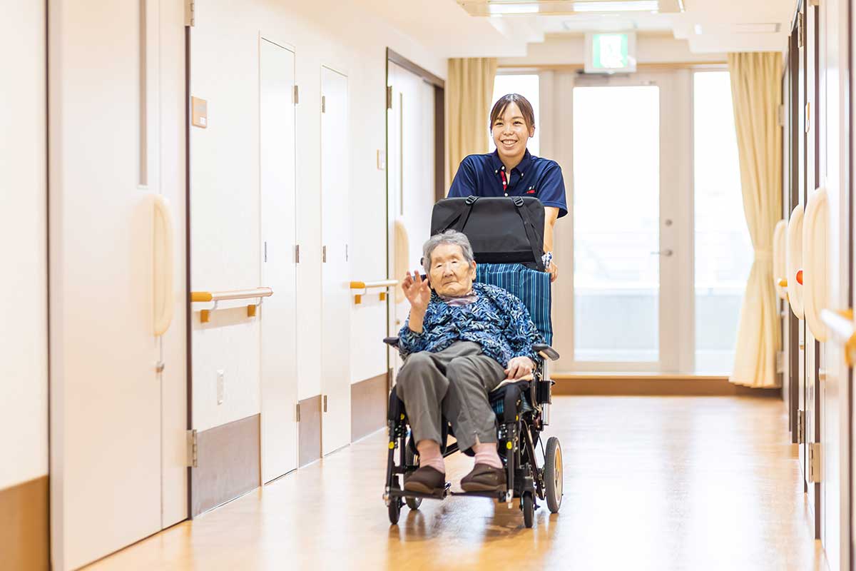 高齢者等複合型施設 逢座 共有スペースの様子