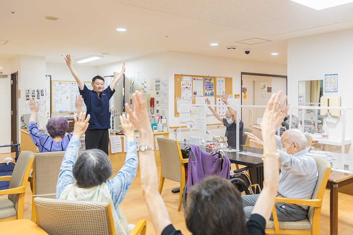 高齢者等複合型施設 逢座 共有スペースの様子